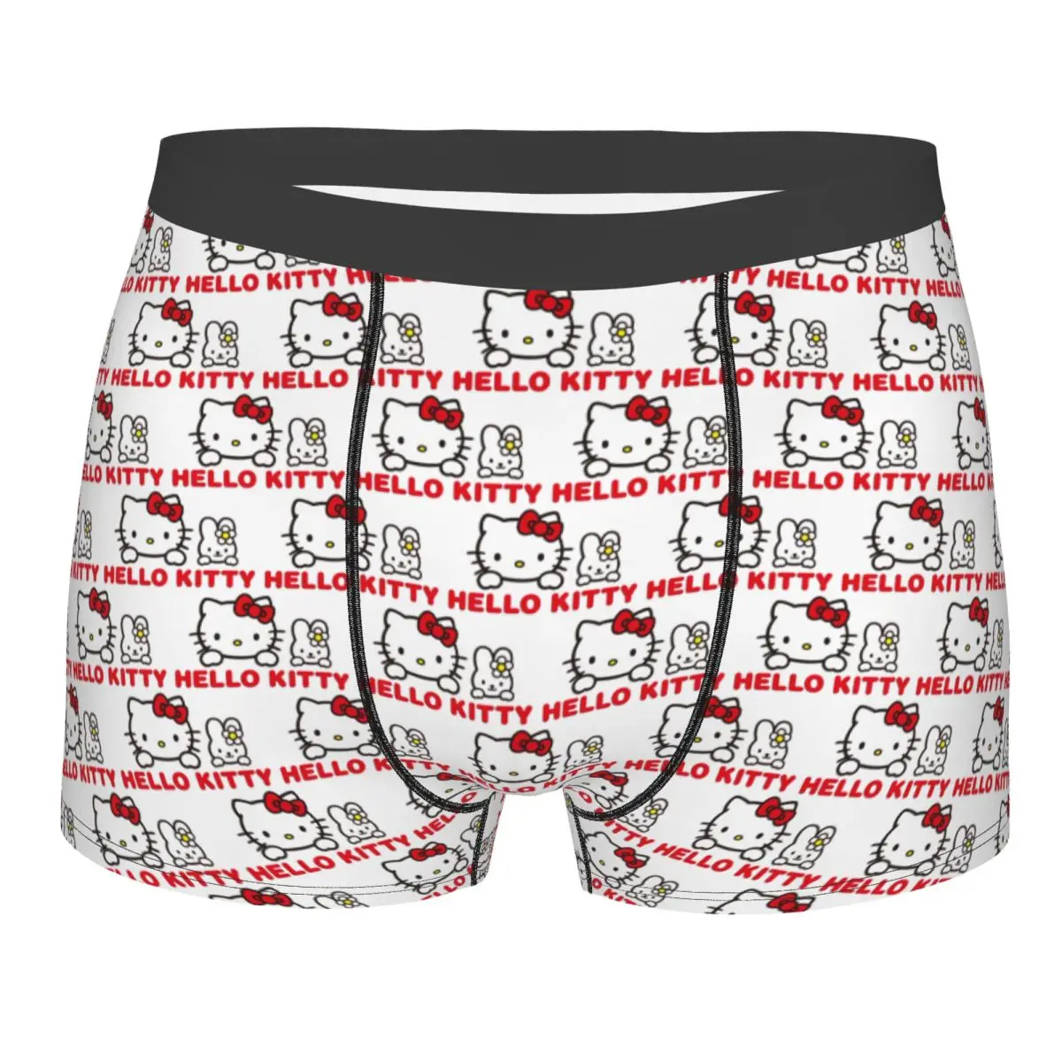 

Custom Hello Kitty Cartoon Boxers Shorts Men's Sanrio Briefs Underwear Cool Underpants
