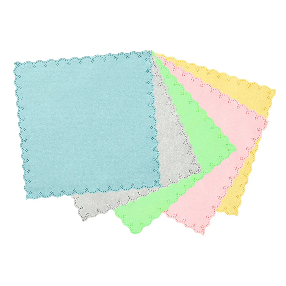

5 Pcs Cleaning Cloth Cloths Flute Violin Polishing for Musical Instruments Double-sided Velvet Material