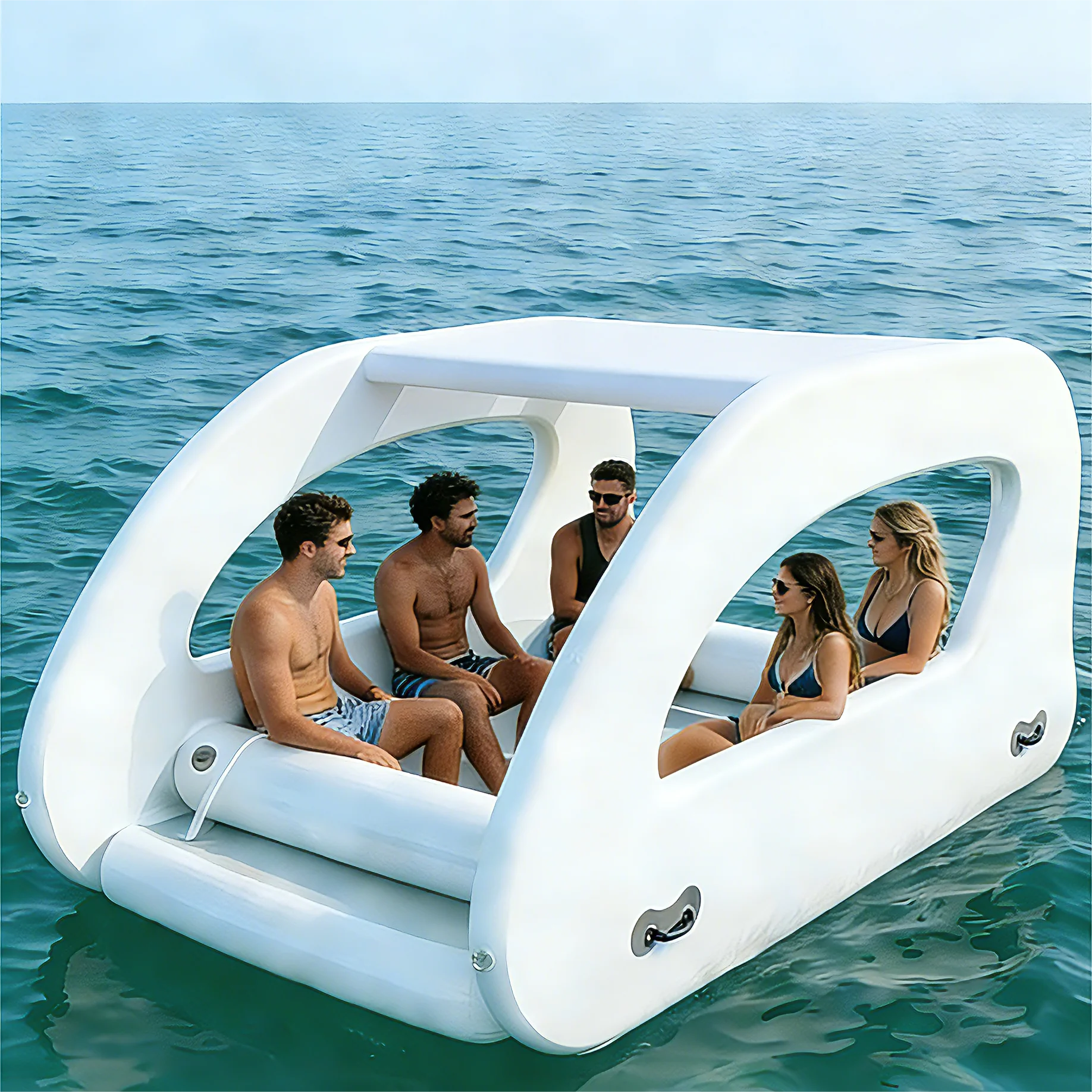 Factory Electric Inflatable Sailing Yacht Electric Boat with Solar Charging for Fishing and Leisure in Lake & Ocean