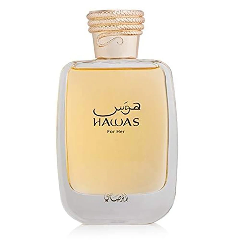 RASASI Hawas For Her Eau de Parfum 3.4oz(100ML), Long-Lasting Premium Arabian Perfume, Daily Fresh Fragrance & Gift for Women.