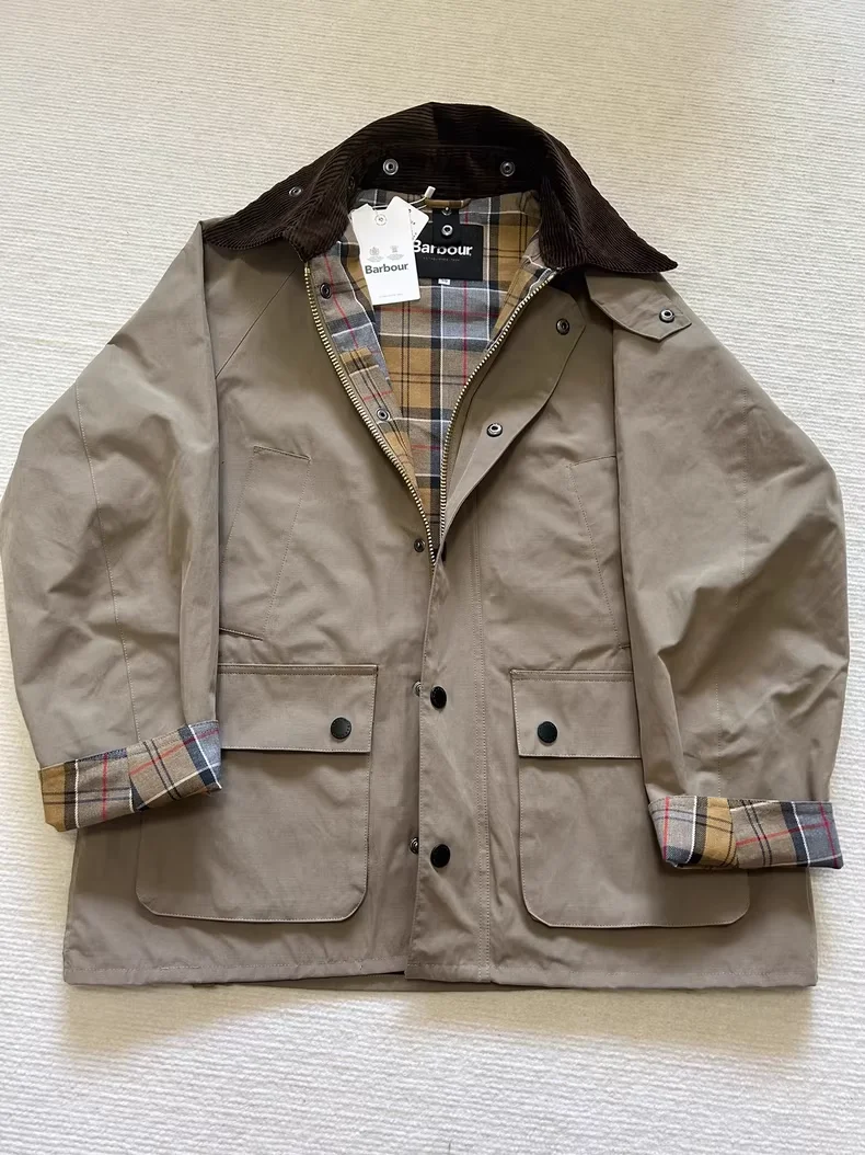 

Barbour OS Bedale Wax-free Grey Jacket