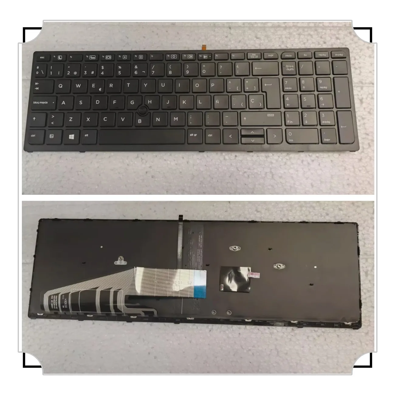 

Испанская клавиатура с подсветкой для HP ZBOOK 15 G3 15 G4 ZBOOK 17 G3 17 G4 с точкой