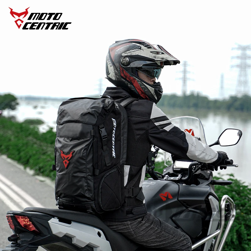 Motorcycle Rear Seat Saddle Bag Waterproof Super Capacity Motorcycle bag Multifunction Moto Riding Travel Backpack Helmet Bags