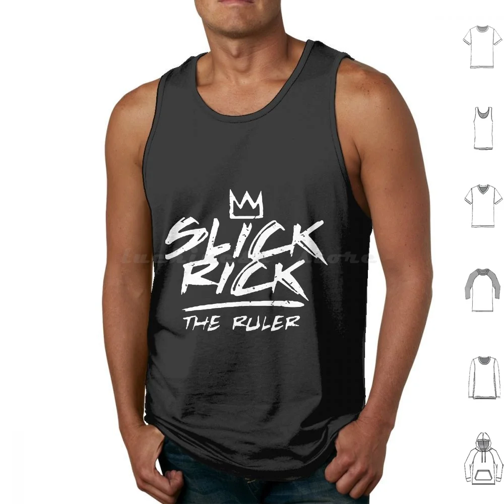 Slick Rick The Ruler Dj Tank Tops Print Cotton Big Daddy American Rapper Hip Hop Halloween Digable Planets Blowout Comb