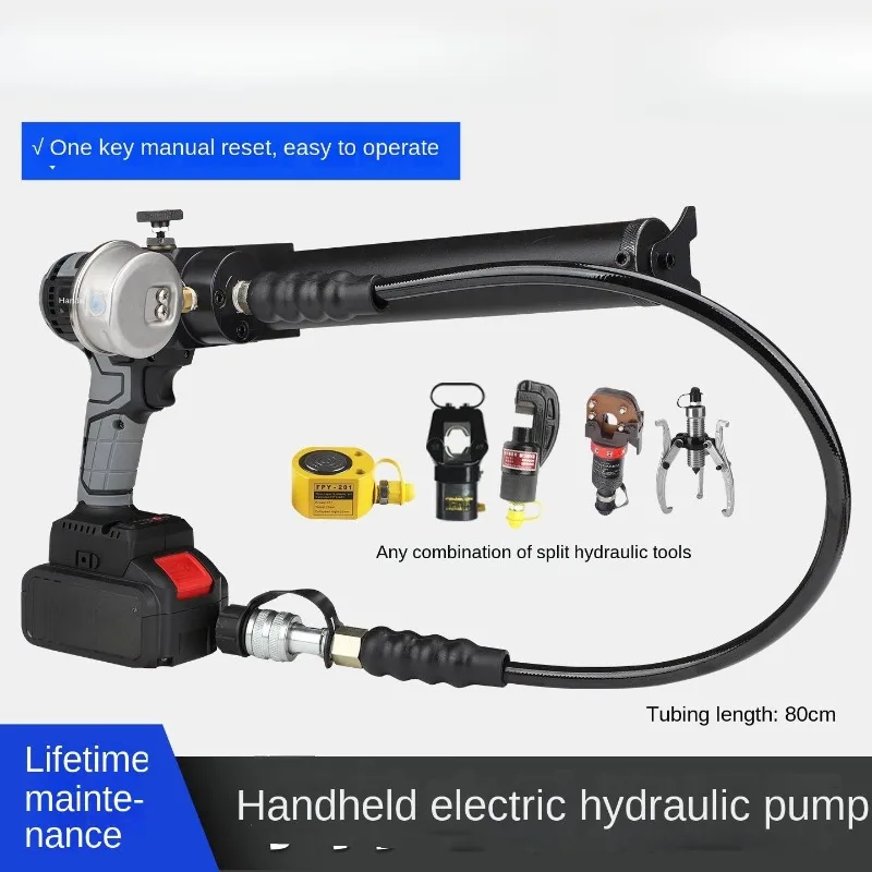 Handheld Portable Ultra Small Hydraulic Oil Pump 70MPa Lithium Battery High Pressure Electric Pump Station For Cylinder Jack