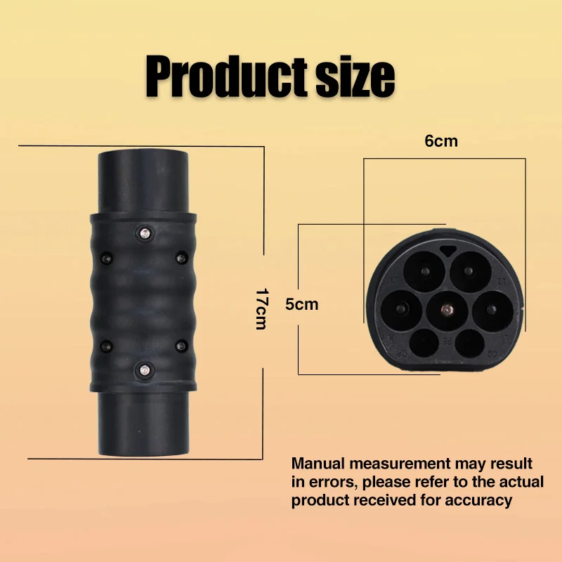 32A  Type 2 to GBT Adapter EV Charger Adaptor IEC 62196 To Gbt 7.2/22KW For China Standard Eletric Vehicle Charging Converter