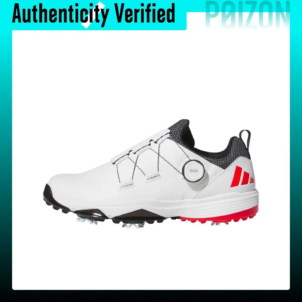Adidas Power Synthetic Leather Slip Resistant Abrasion Resistant Slip Resistant Abrasion Resistant Low top Golf Shoes IH2203