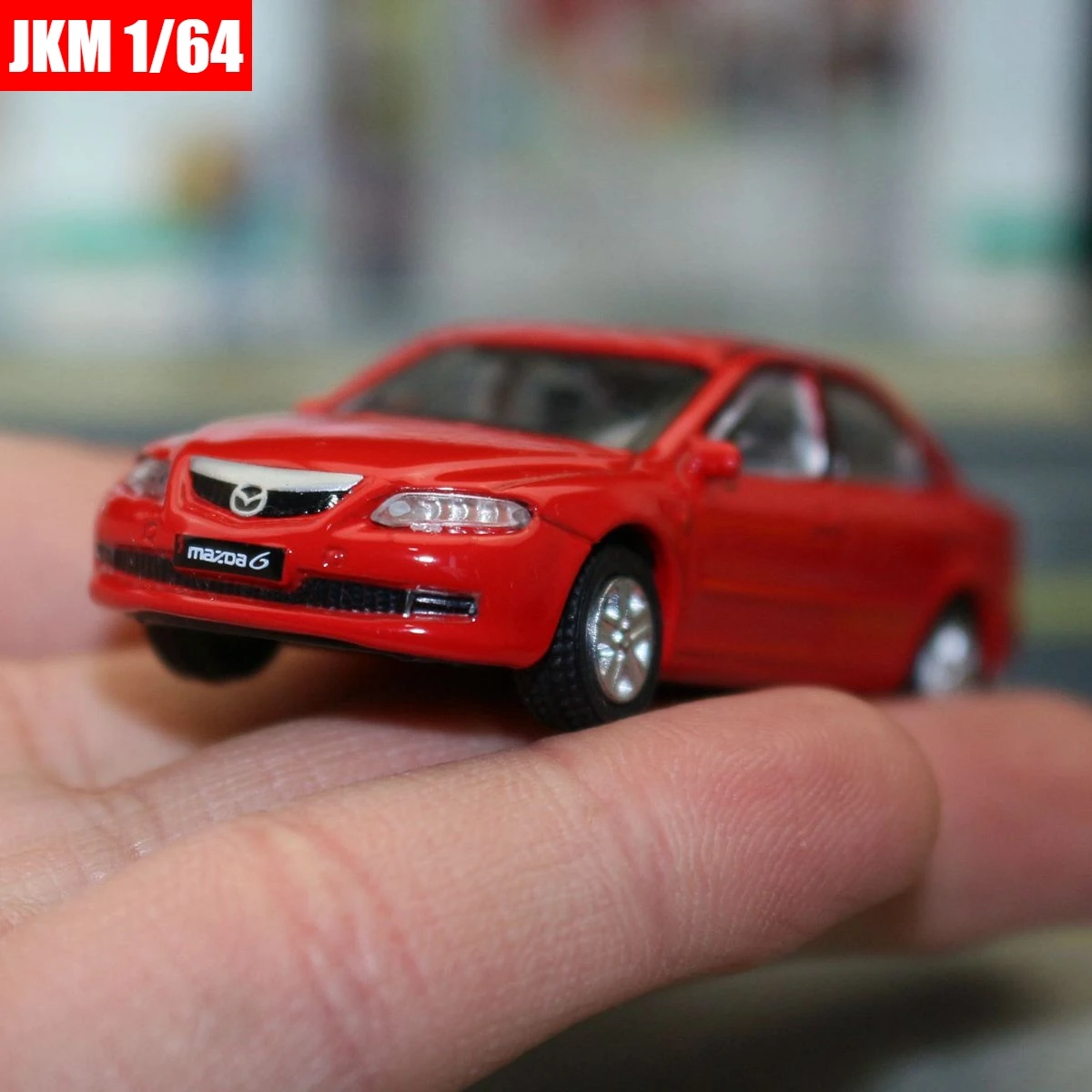 1:64 Mazda 6 Miniature Model, JKM 1/64 Premium Classical Toy Car Vehicle Free Wheels Diecast Zinc Alloy Metal Collection Gift