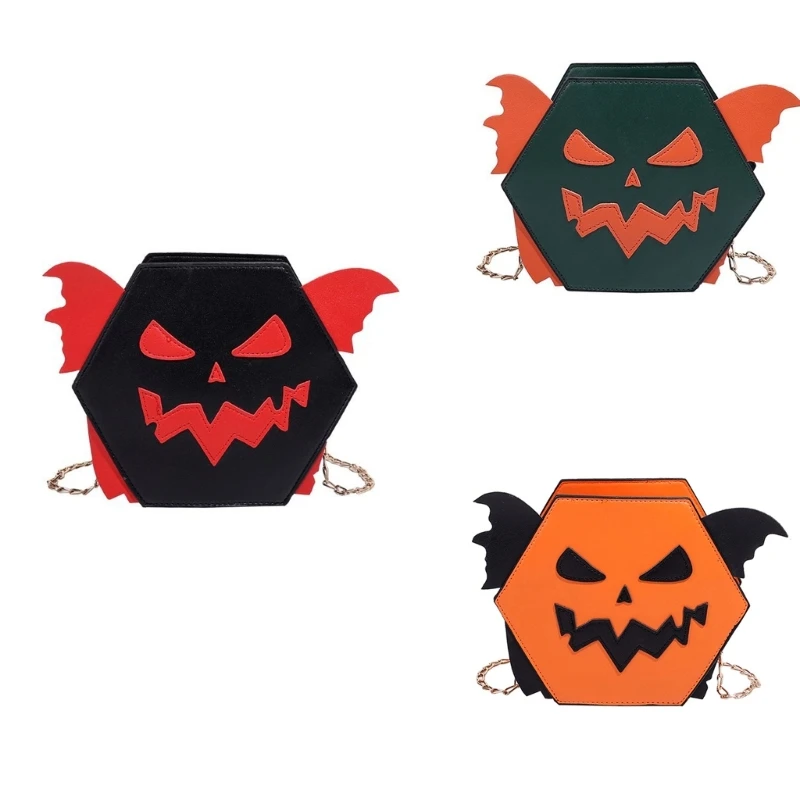 

Сумка через плечо с забавной тыквой на Хэллоуин, сумки через плечо для девочек, женская универсальная сумка 066F