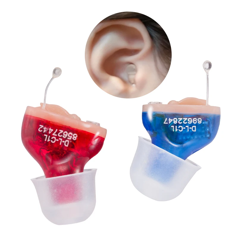 

2024 New Small Mini In-Ear Digital Hearing AIDS Non-Rechargeable Volume Amplifier Elderly Young deaf Hearing Aid Earphones