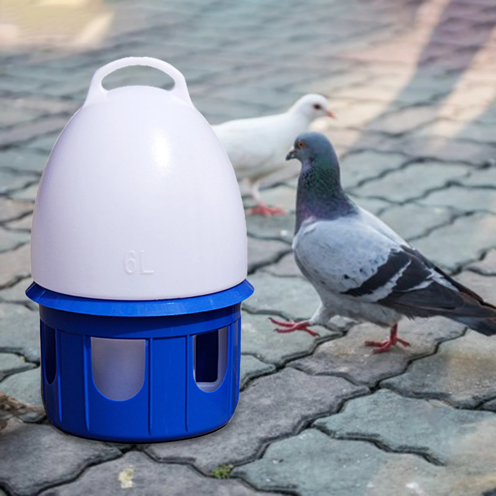 Large Capacity Automatic Bird Water Dispenser Drinker Water Bottle Cage Accessories Water Feeding Pigeon Waterer for Dove Duck