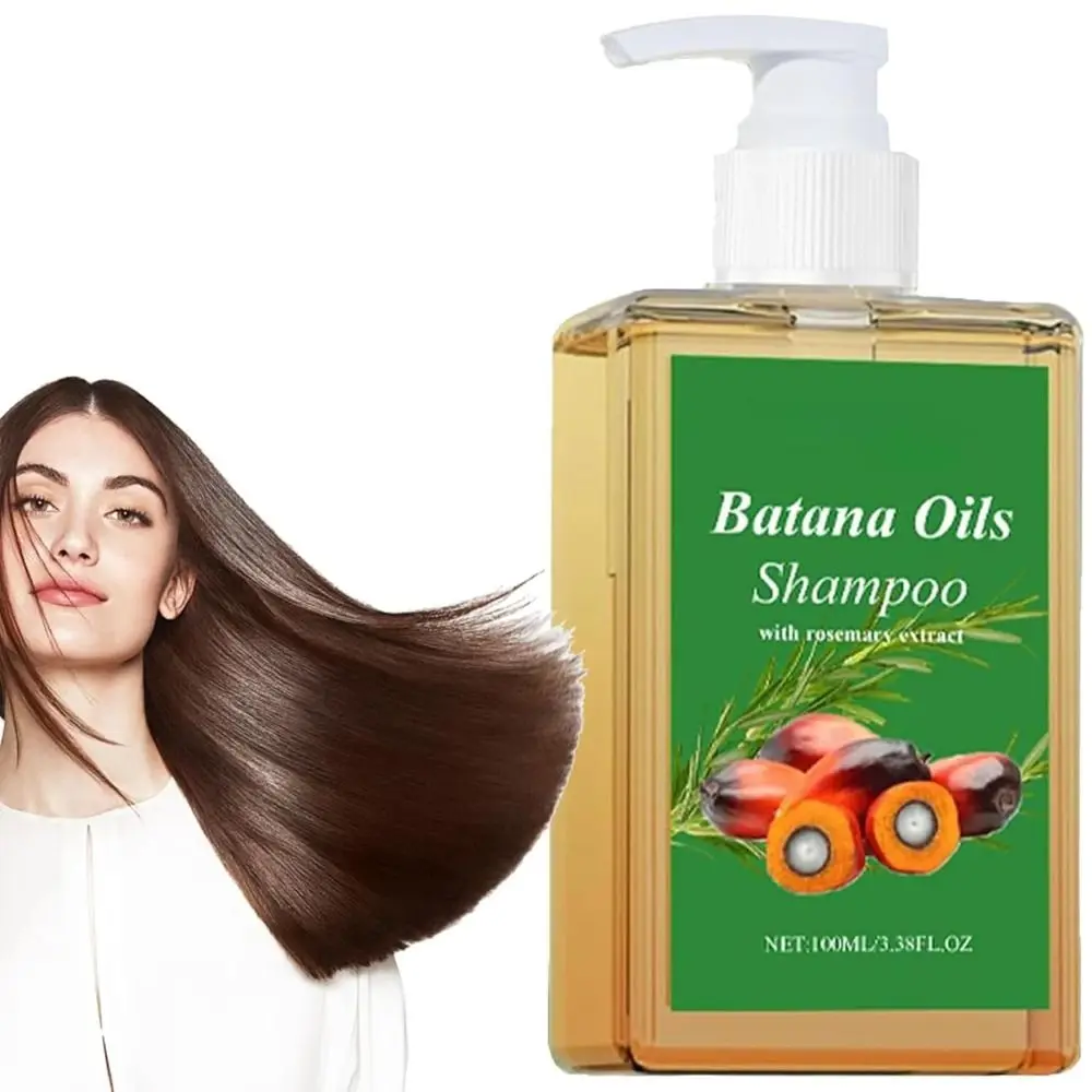 

100 мл шампунь с маслом Батана, увлажняющий шампунь для укрепления волос, шампунь против выпадения, контроль перхоти, уход за волосами