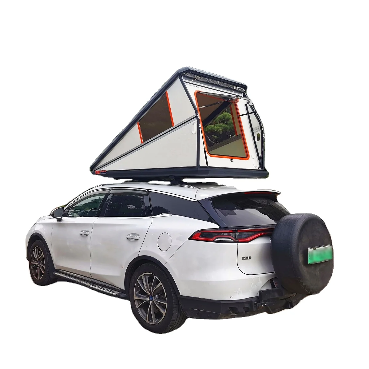 2023 New Style Aluminum Hard Shell Car Roof Top Tent Outdoor Folding Camper Truck Rooftop  For Pickup SUV