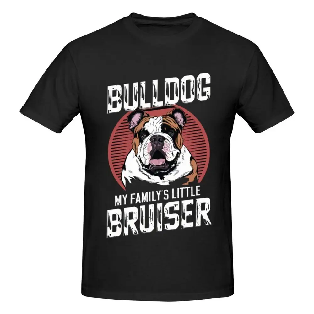 

British Bulldog Graphic Print Men's Trendy Short Sleeve T-Shirt Men's A1and women's T-shirts