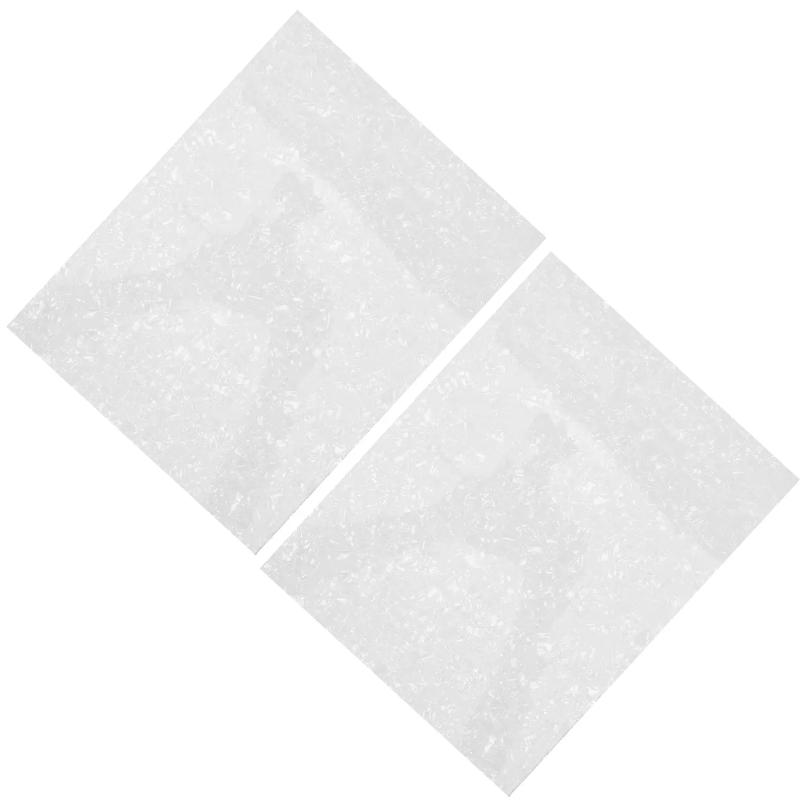 2Pcs Acoustic Guitar Pick Guard Sheet 9.8x7.9 White Self Adhesive Scratch Plate Ultra Thin 0.7mm Protective Backplate