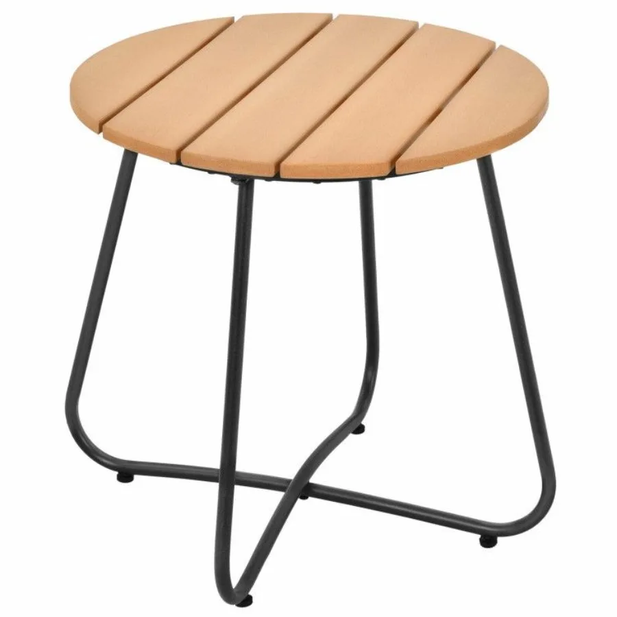 Set di mobili da bistrot da patio da 3 pezzi con braccioli e morbidi cuscini