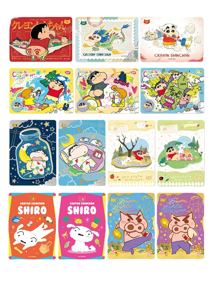 KAYOU Crayon Shin chan Card Sunflower  Nohara Misae Collection Card Cartoon Anime Peripheral Classical Fun Trading Card Toys Gif