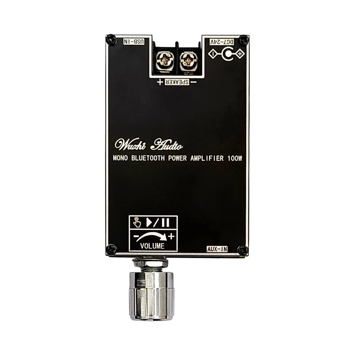 บอร์ดเครื่องขยายเสียงบลูทูธ100W แบบโมโนพร้อมกล่อง TWS TPA3116D2โมดูลเสียงสเตอริโอ BT5.1 DC7-24V ZK-1001B