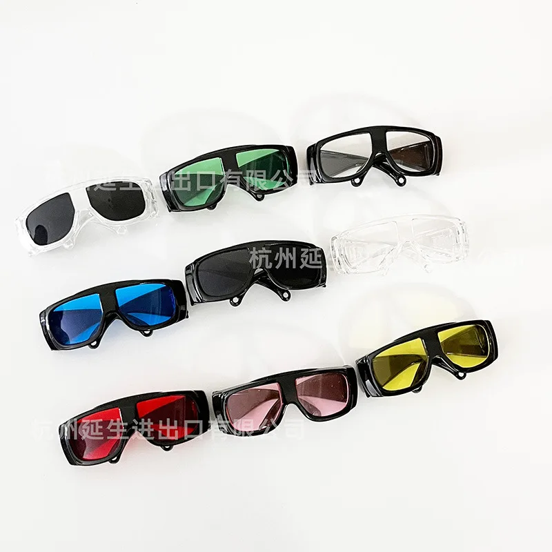 

Clothing Accessories For LABUBU 15/17cm 1st-3rd Gen All Black Sunglasses Transparent Lens Swimming Goggles Protective Goggles