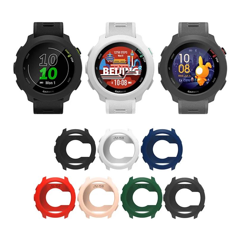 Funda de silicona suave y ligera para Garmin Forerunner 55 158