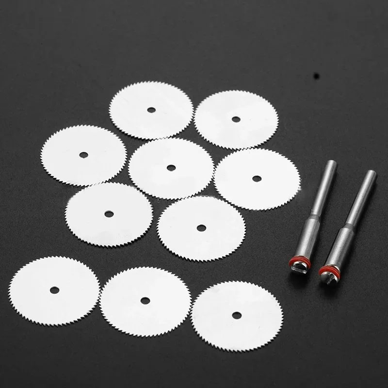 12 pezzi 22mm lama per sega circolare legno plastica alluminio dischi da taglio rotanti con mandrino strumento per la lavorazione del legno