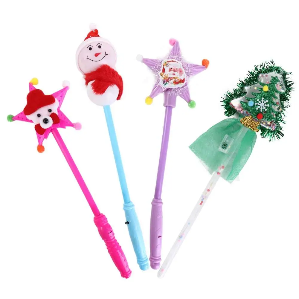 Christmas Tree Christmas Tree Glow Stick Luminous Prop Snowman Christmas Flash Bar Multicolor LED Snowman Glow Stick Party Gift