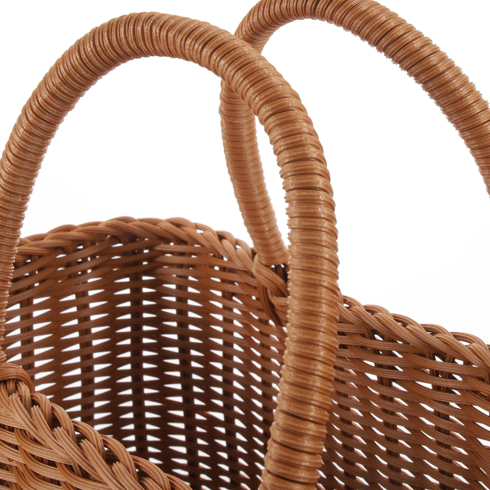 

Outdoor Picnic Basket Large Plastic Woven Storage Basket For Fruit Vegetable Handheld Durable Rustic Vintage Style Party