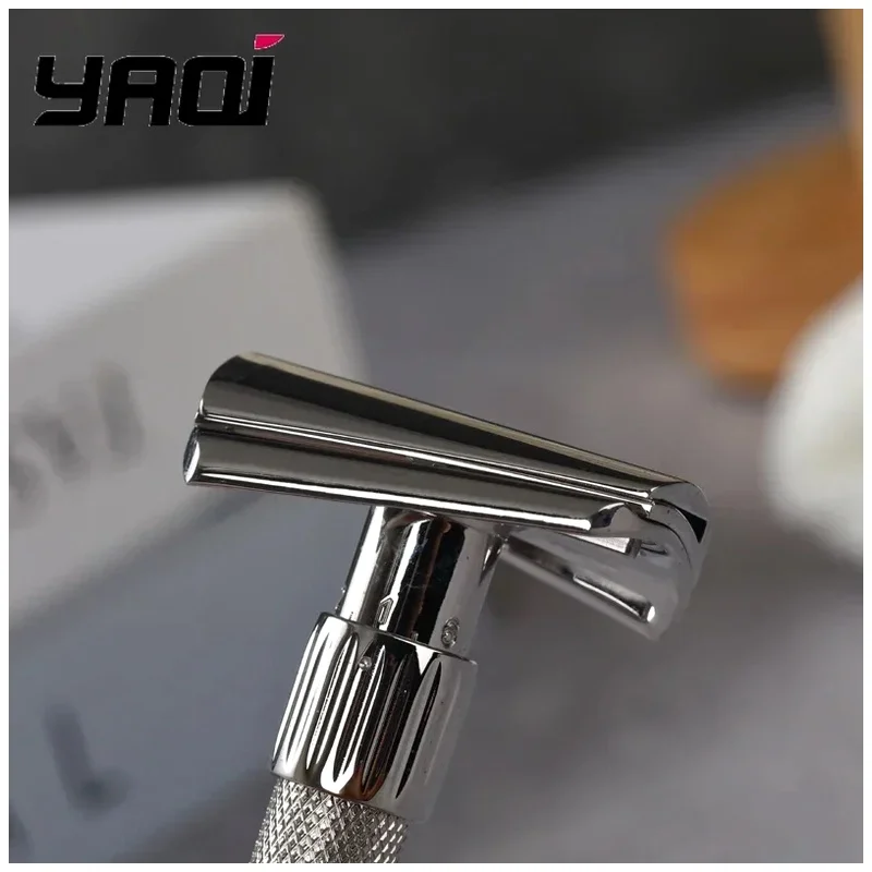 YAQI Torqx Beard Shaver Stainless Steel Slant Adjustable Safety Razor Collectibles Birthday Gift For Boyfriend