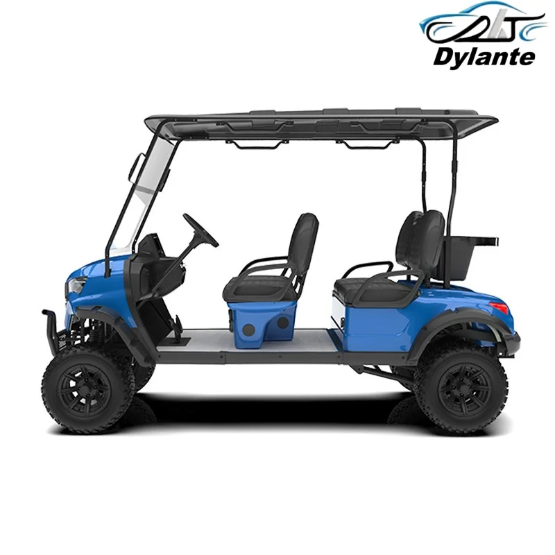 New Luxury 2 4 6 Seater Golf Cart 4 Wheel 72V Lead-Acid Battery And Lithium Battery Optional Powered Electric Golf Cart