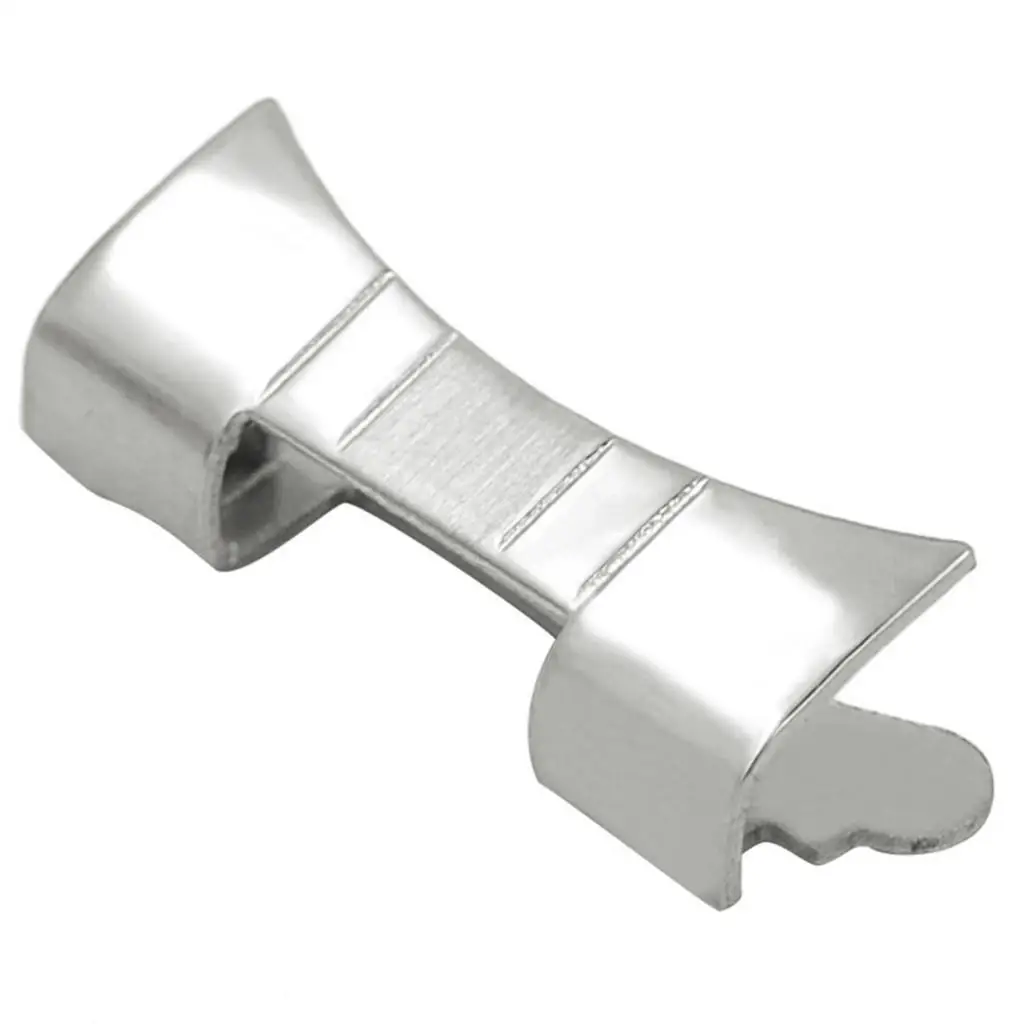 Curved End Caps Stainless Steel Watch Strap Link Parts for Watchmaker Professional Replacement Compatible Sizes