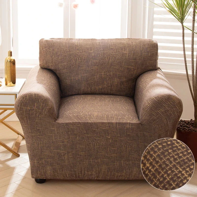 Armchair Cover Elastic Sofa Cover Cotton Stretch Sofa Covers for Living Room Copridivano Slipcover for Single Sofa Couch Cover
