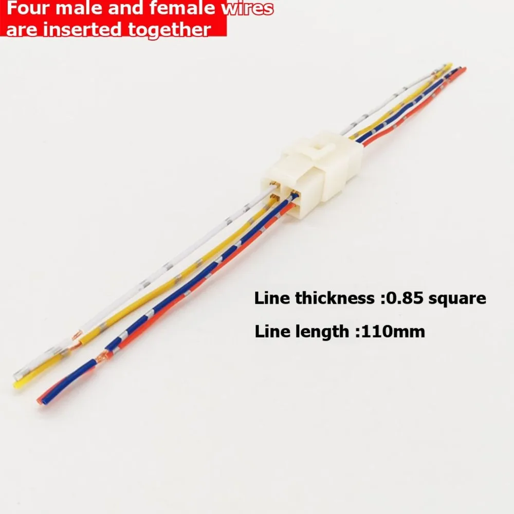 Hot Sale-8-Packs 4-Pin Male/Female Wiring Harness Connectors-Electrical Plugs For Automotive And Motorcycle Wiring Harnesses