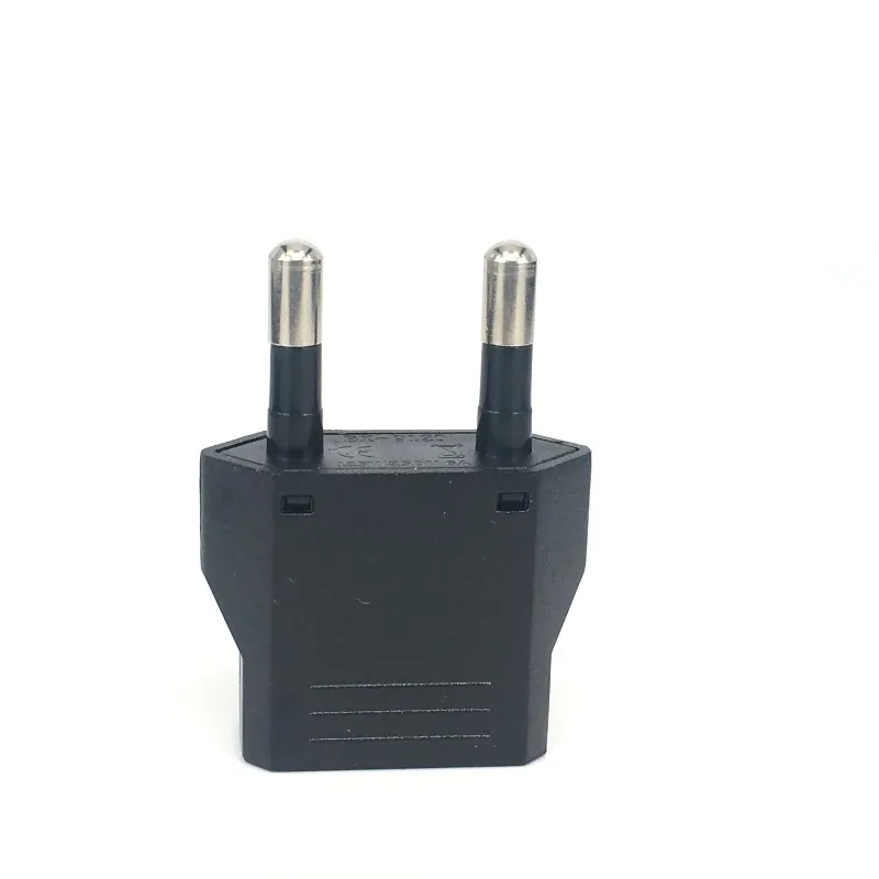 Adaptor Steker UE Adaptor Perjalanan CN US Ke EU KR Brasil Israel Hitam/Putih Adaptor Daya Steker Listrik Konverter Soket Outlet