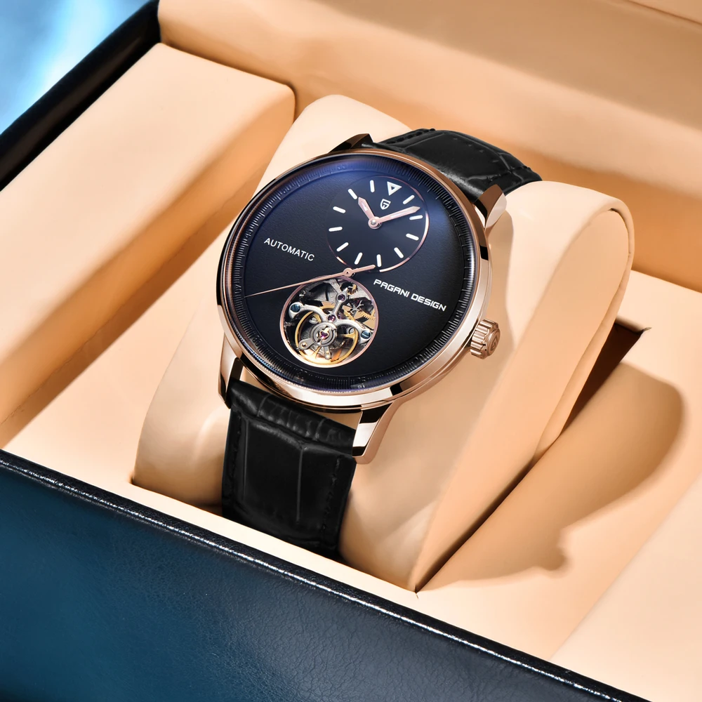 PAGANI DESIGN 새로운 남성 브랜드 럭셔리 자동 기계식 시계 가죽 방수 시계 남성 스테인레스 스틸 스포츠 시계