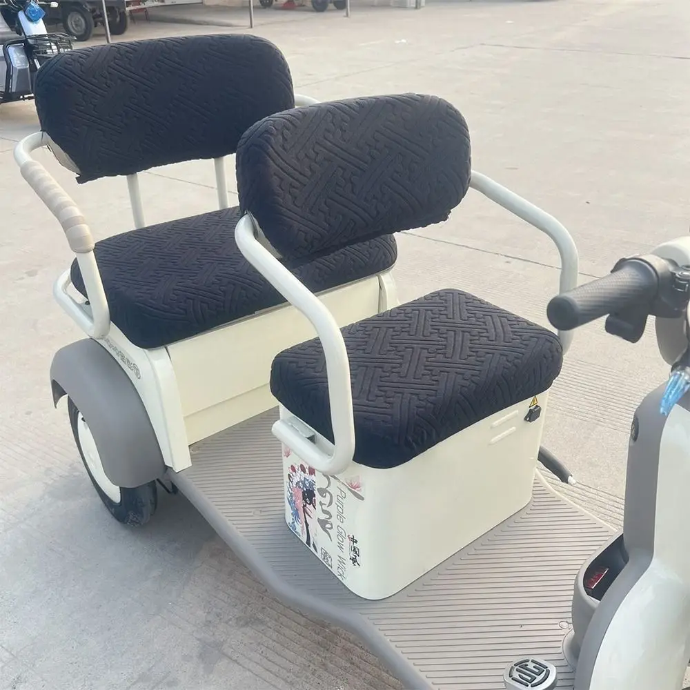 High Elastic Electric Tricycle Seat Cushion Cover Waterproof Material Universal Fit Seat Cover Leather Cover