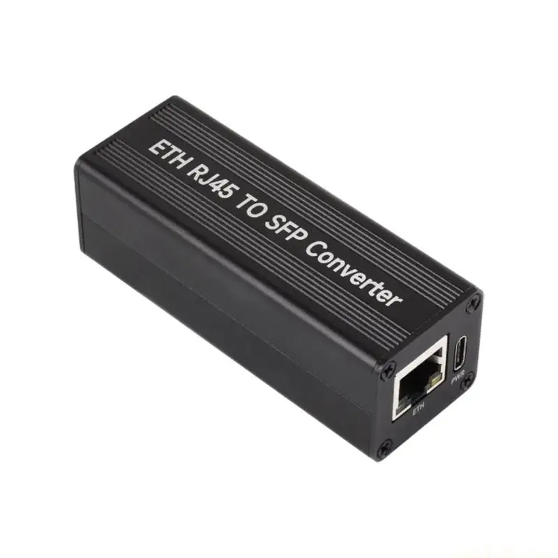 RJ45 gigabit media bridge Module with 1.25G fiber slot and metal case