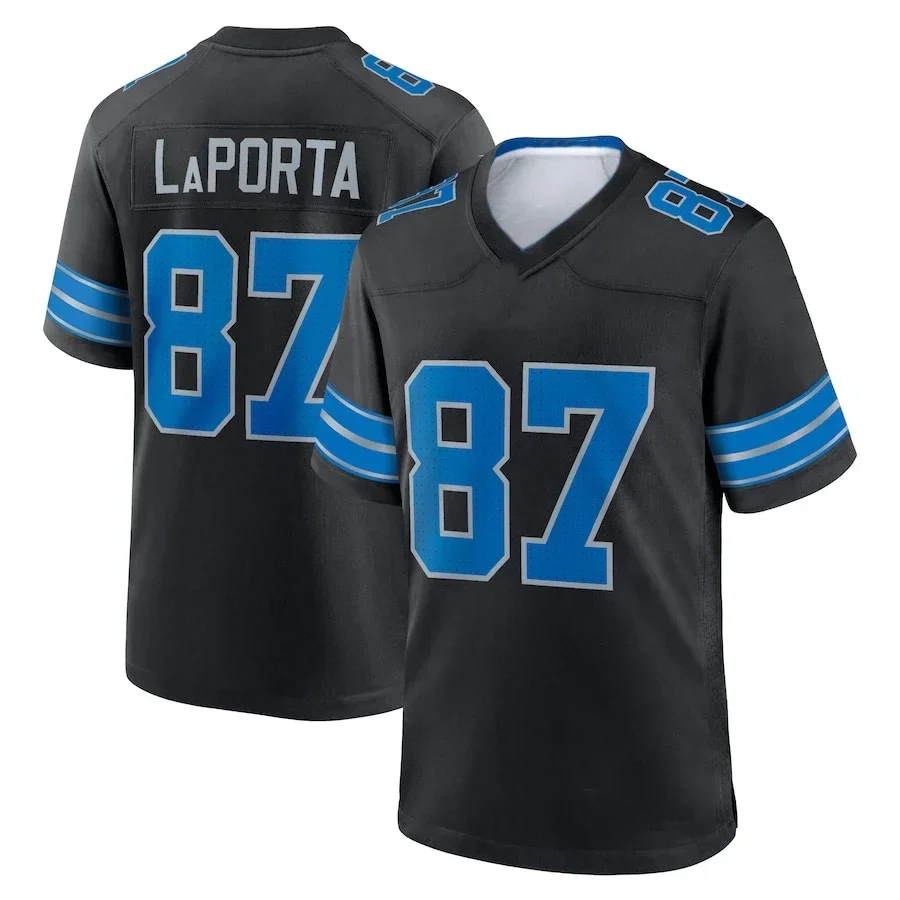 Detroit Football Jersey Men's Women's Youth St. Brown Gibbs Hutchinson LaPorta Football Shirt 3D Printing Breathable Comfort