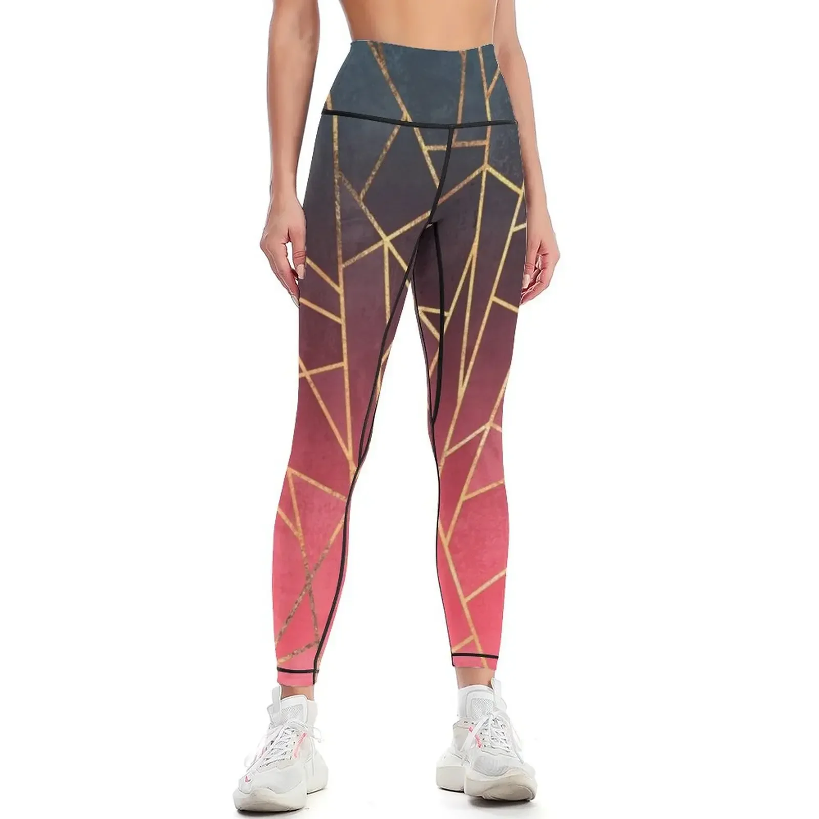 

Shattered Ombre 2 Leggings push up legging sporty woman gym gym top sports for gym Womens Leggings
