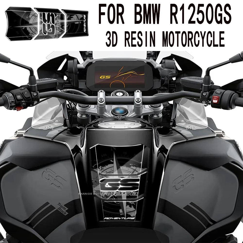 

For R1250GS Adventure 2019-2022 40 Years GS Motorcycle Tank Pad Fuel Tankpad Motorrad 3D Blower Sticker
