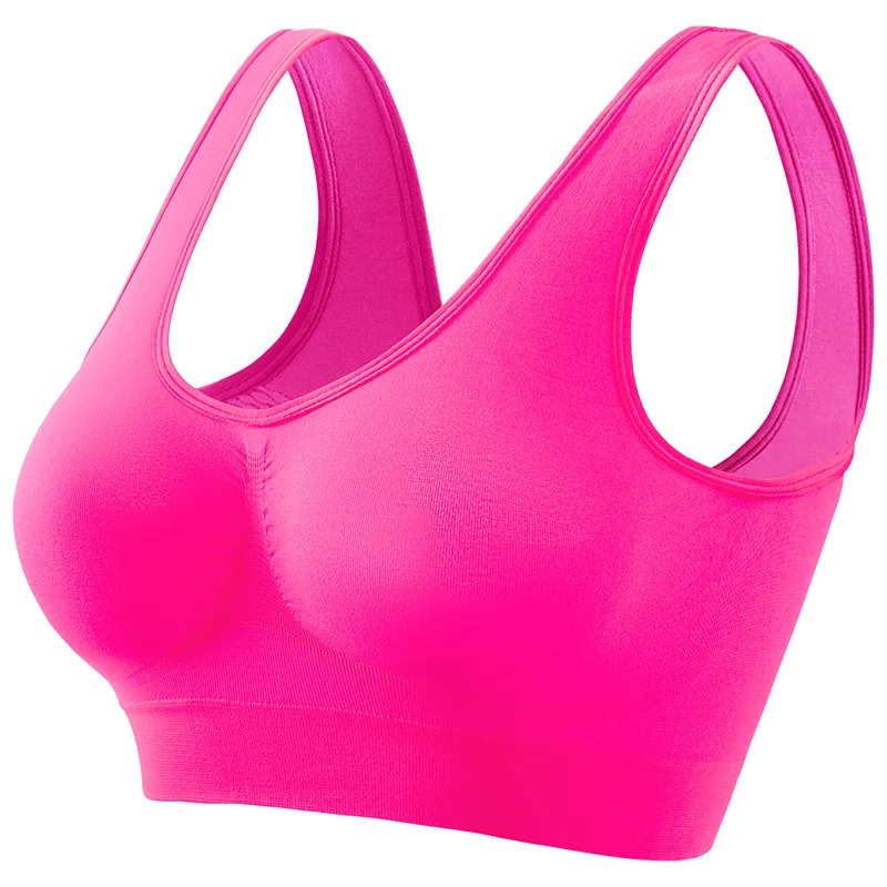 Nahtloser Push-Up-BH für Damen, Sport-Bralette, bügellos, Crop-Top, einfarbig, sexy Dessous, ohne Polster, atmungsaktiv, Übergröße, Tank-BH, S-5XL