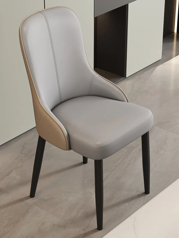 for Dining chairs home use, featuring a light luxury design, 2025 new models, with a high-end, minimalist aesthetic, suitable