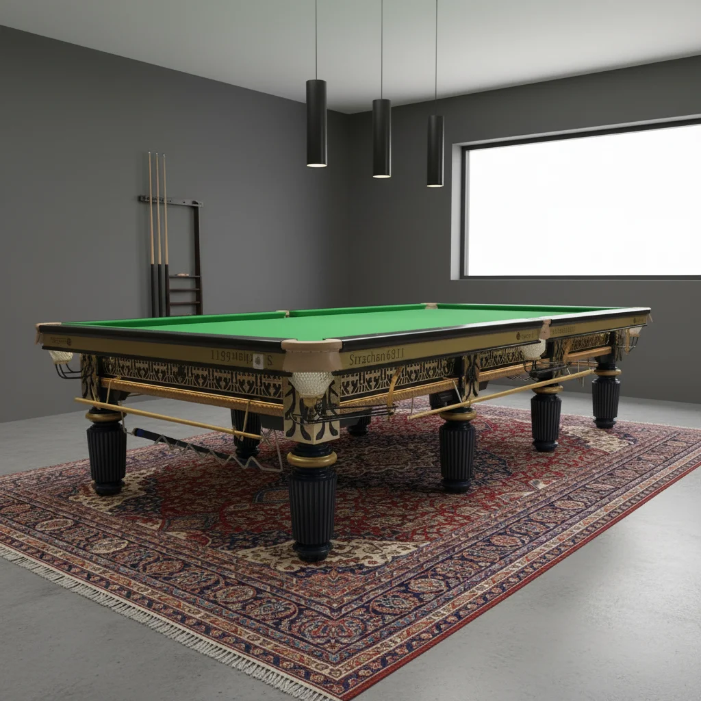 2026 Professional 12ft Solid Wood Frame Tournament Grade Steel Cushion Club Leather Pocket Snooker 8 Ball Pool Table Home Best S