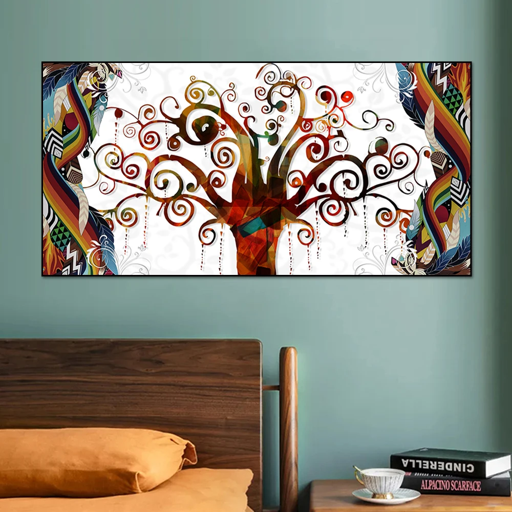 Modern Tree of Life Gustav Klimt Landscape Wall Art Poster Prints Canvas Scandinavian Painting Picture For Living Decor