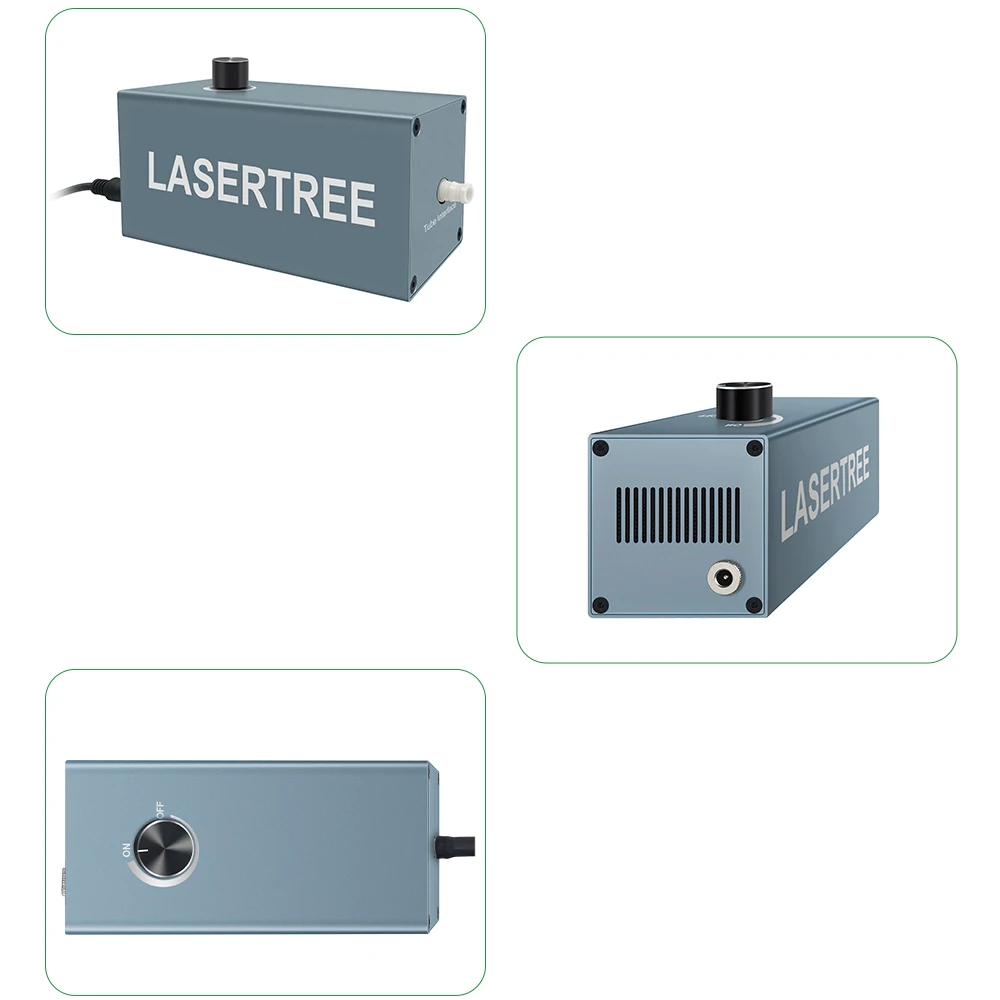 LASER TREE Laser Air Assist Compressor 15L/Min Air Pump for Remove Smoke and Dust for Laser Engraver Cutter Machine