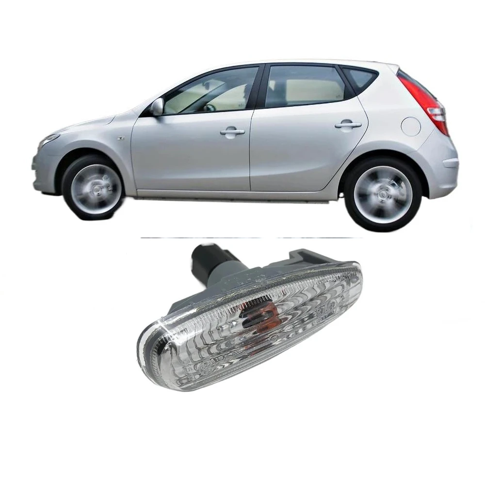 1 Piece Side Lamp for HYUNDAI Verna Turning Lamp for HYUNDAI I30 Marker Lamps Side Lights with Bulbs Clearance Lights