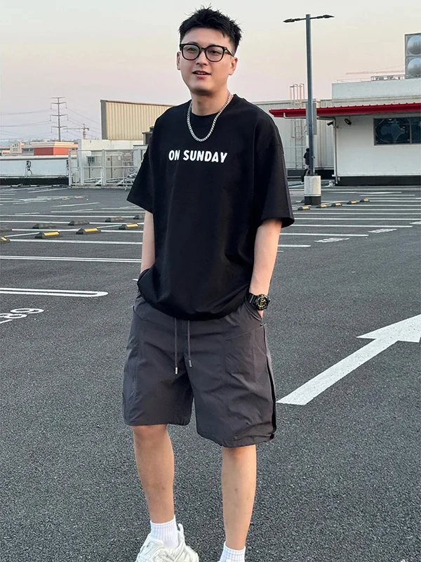 

American High Street Deconstructed Workwear orts Men's Trendy Loose Straight Five-Point Summer Thin Breathable Big Boxer ...