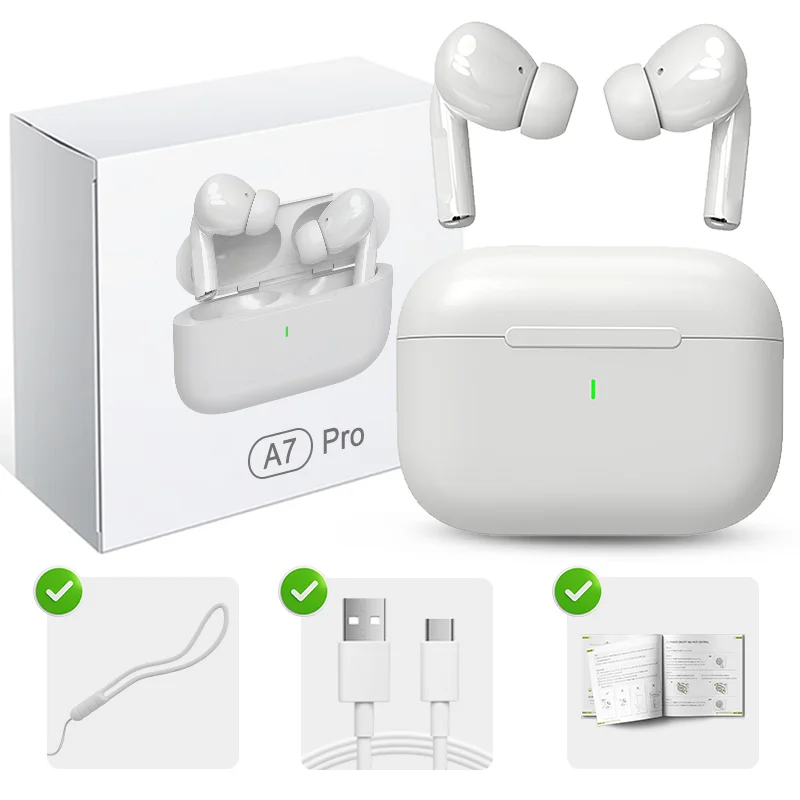 2025 Air Pro 무선 블루투스 이어폰 TWS 헤드셋 HiFi 이어 버드 소음 감소 헤드폰 IPHONE Android 용 방수