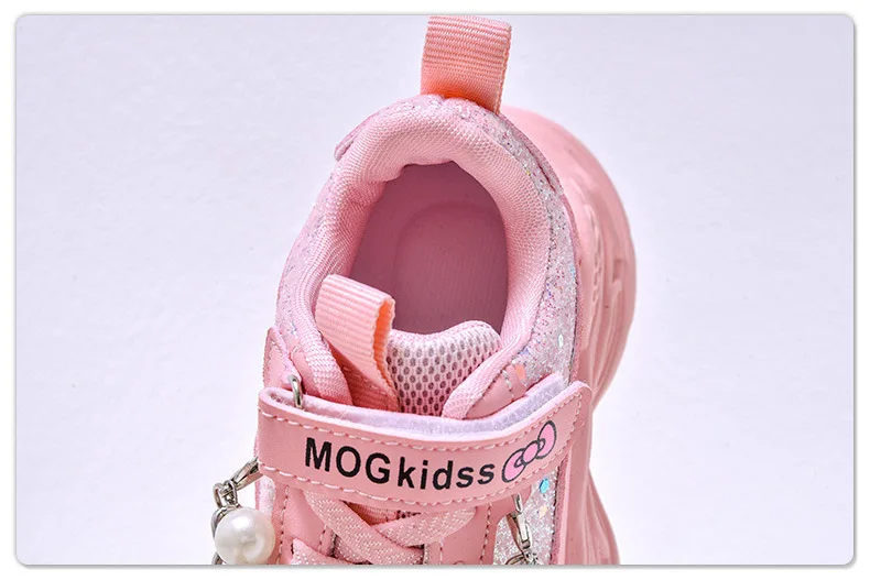 2026 Neue Frühling-Herbst Mädchenschuhe LED Prinzessinnen-Schuhe Kinder-Sportschuhe mit Weicher Sohle Weihnachts-/Halloween-Geschenke – Detail 13