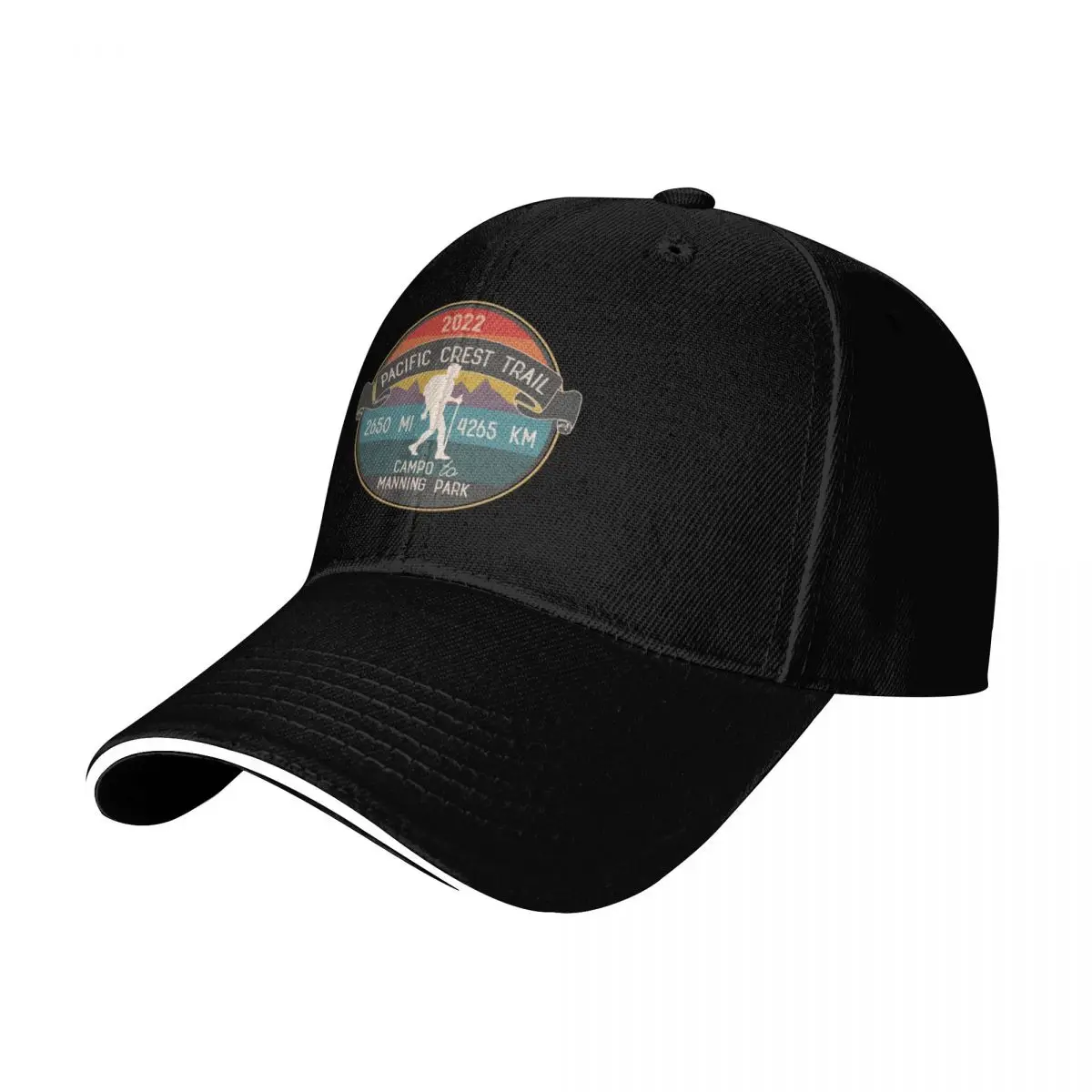 Pacific Crest Trail 2022 Hikers Baseball Cap Breathable Mesh Back Adjustable Buckle Closure Moisture Wicking Quick Dry