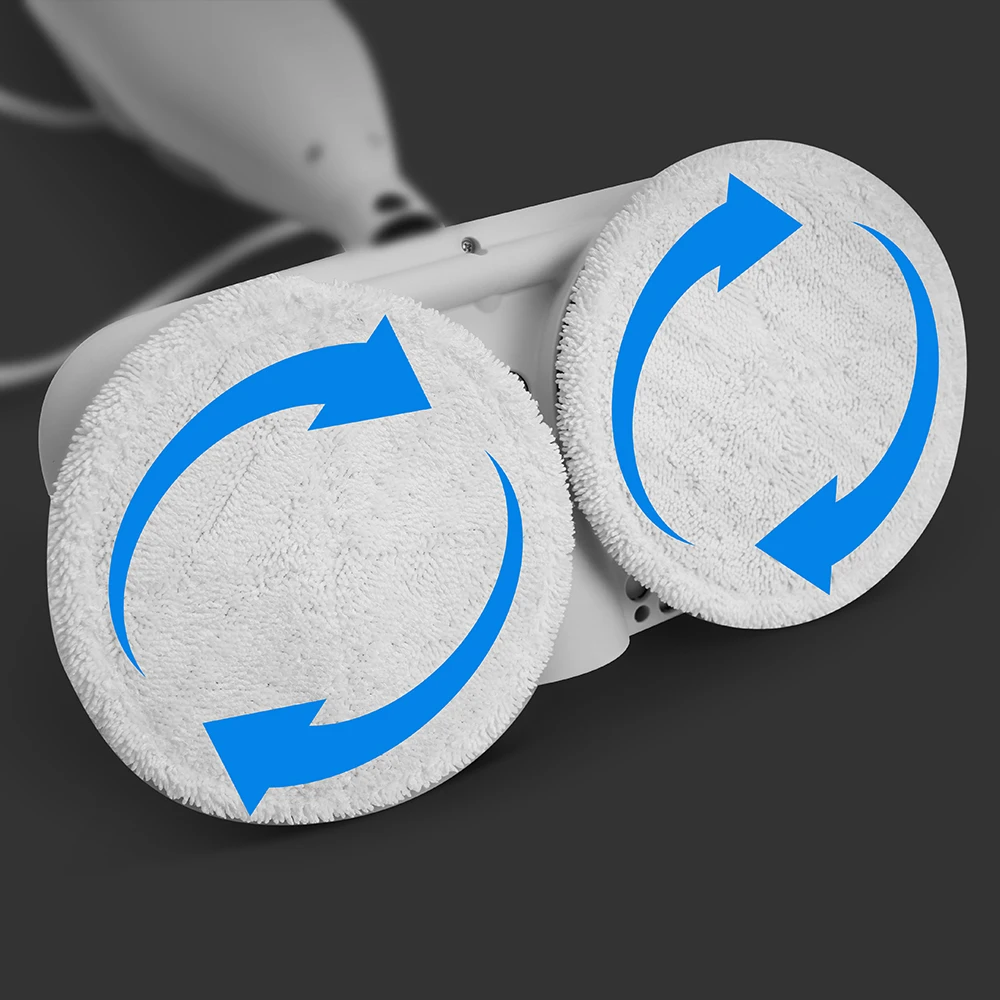 2025 New Arrival Electric Steam Mop Cleaner with Dual Spin Wash Mop Pad Multi-purpose Handheld Steam Cleaner